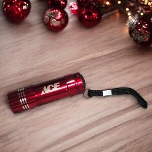 New red aluminum ACE LED flashlight